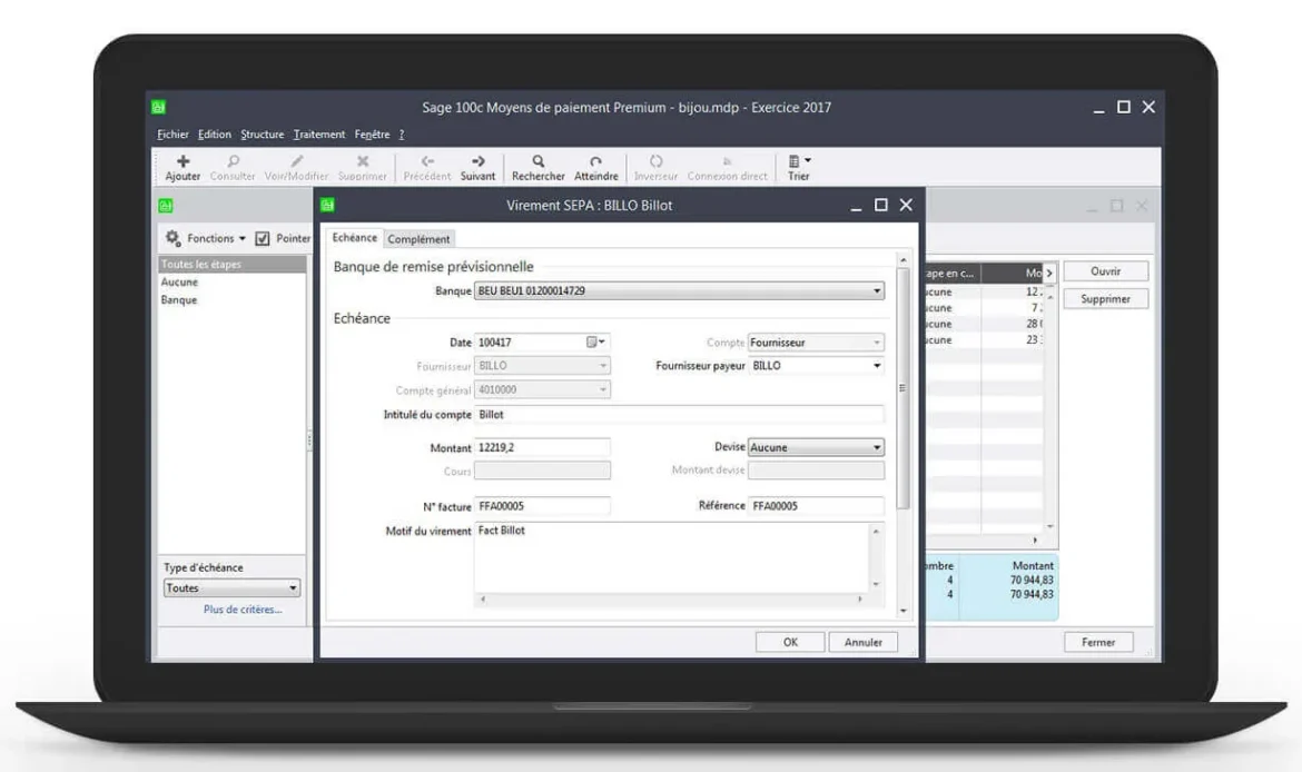 sage 100 moyens de paiement Gérez vos décaissements